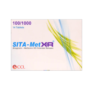 sitamet xr 100/1000mg tab 14 s